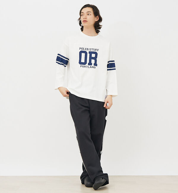 ABAHOUSE「【POLeR/ポーラー】 FOOTBALL SHIRT/フットボール　ロングtシ」|Tシャツ・カットソー|