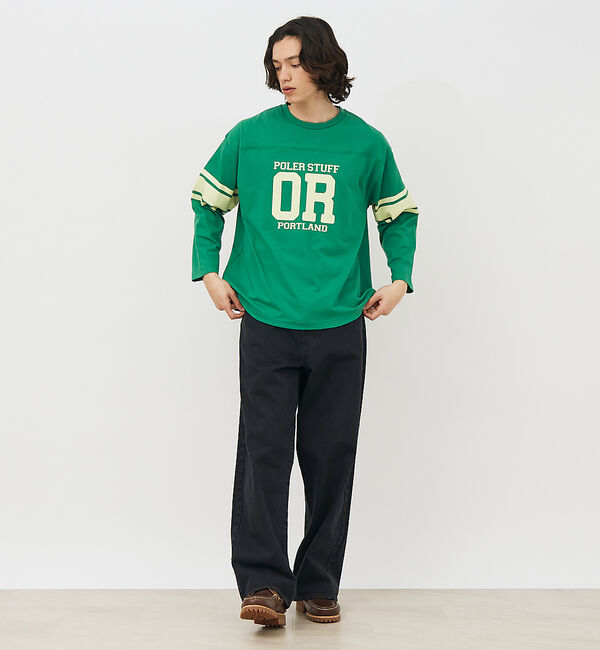 ABAHOUSE「【POLeR/ポーラー】 FOOTBALL SHIRT/フットボール　ロングtシ」|Tシャツ・カットソー|