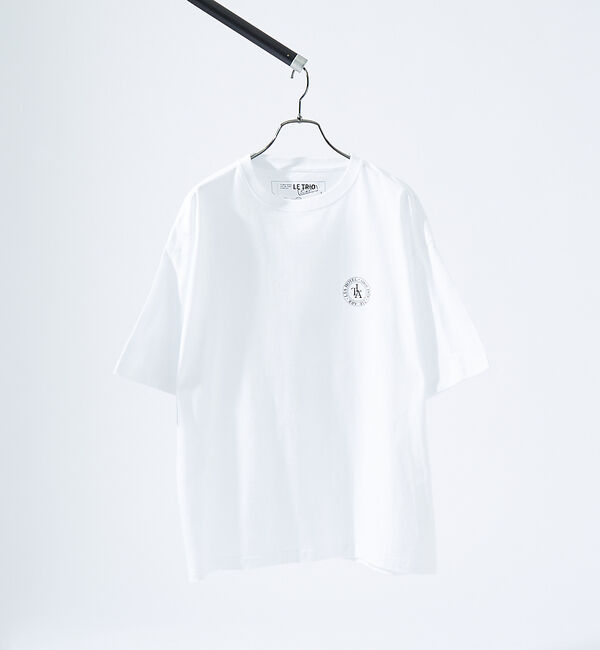 ABAHOUSE「バックプリント グラフィック 半袖Tシャツ/オーバーサイズ/LE TRIO AB」|Tシャツ・カットソー|