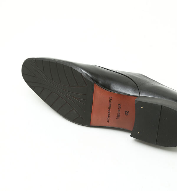 alfredoBANNISTER「セミスクエアトゥ 外羽根 プレーントゥシューズ」|ビジネス・ドレスシューズ|
