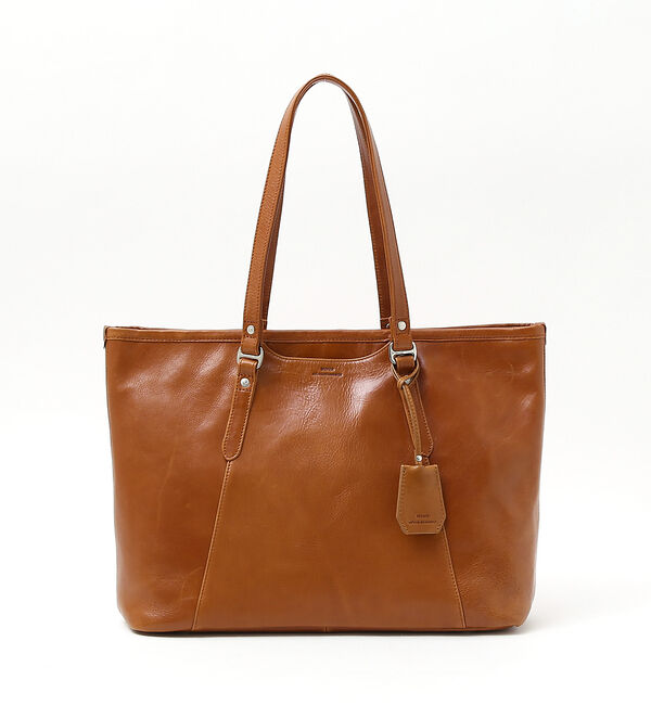 alfredoBANNISTER「【SEEKER 別注】定番 レザートート / A4サイズ対応 キーストラップ付き」|トートバッグ|キャメル