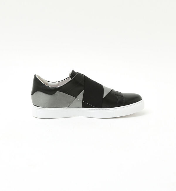 alfredoBANNISTER「【ELASTIC TRAINER】ベルトライン切替 スリッポン/スニーカー」|スニーカー|