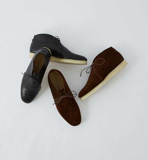 alfredoBANNISTER「【MADE IN JAPAN】ワンアイレット クレープソール チャッカブーツ」|その他|