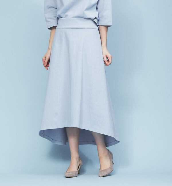 Rouge vif「カットロングフレアスカート」|スカート|ライトブルー