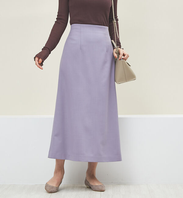 Rouge vif「ウール混セミフレアスカート」|スカート|