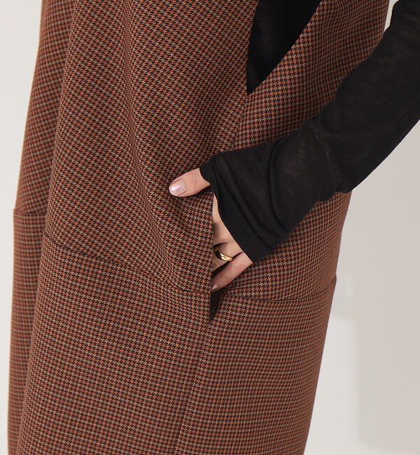 Rouge vif「チェックVネックワンピース」|ワンピース|