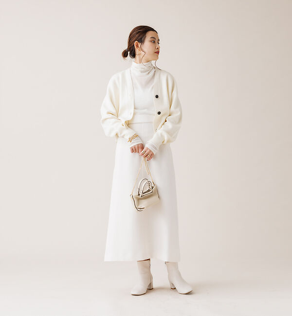 Rouge vif「【XSサイズ展開】 デザインベルトトラペーズスカート」|スカート|