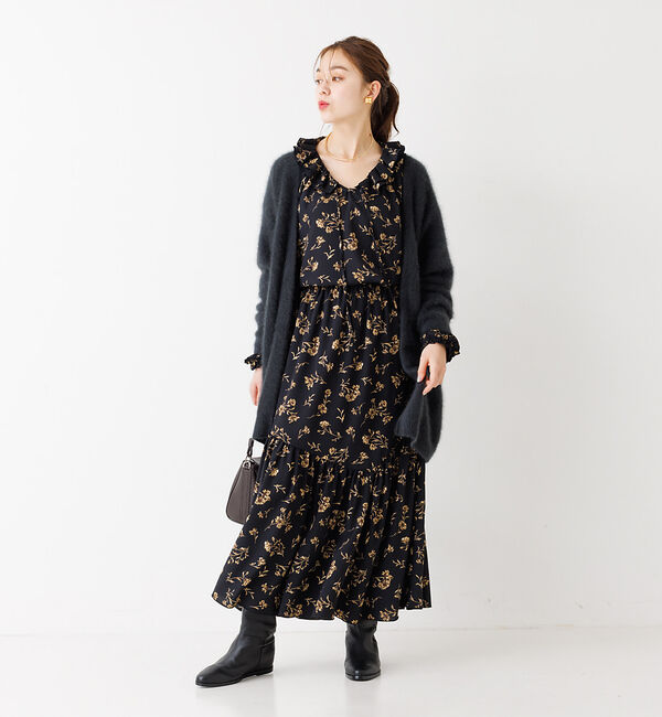 Rouge vif「【セットアップ対応】フラワープリントブラウス」|シャツ・ブラウス|