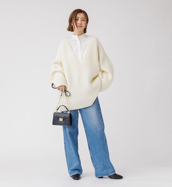 Rouge vif「畦ニット チュニック」|ニット・セーター|