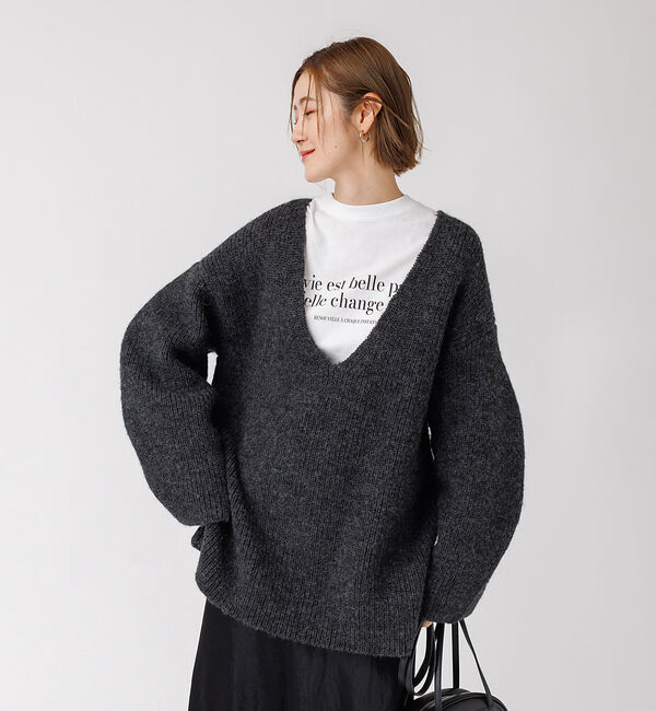 Rouge vif「畦ニット チュニック」|ニット・セーター|