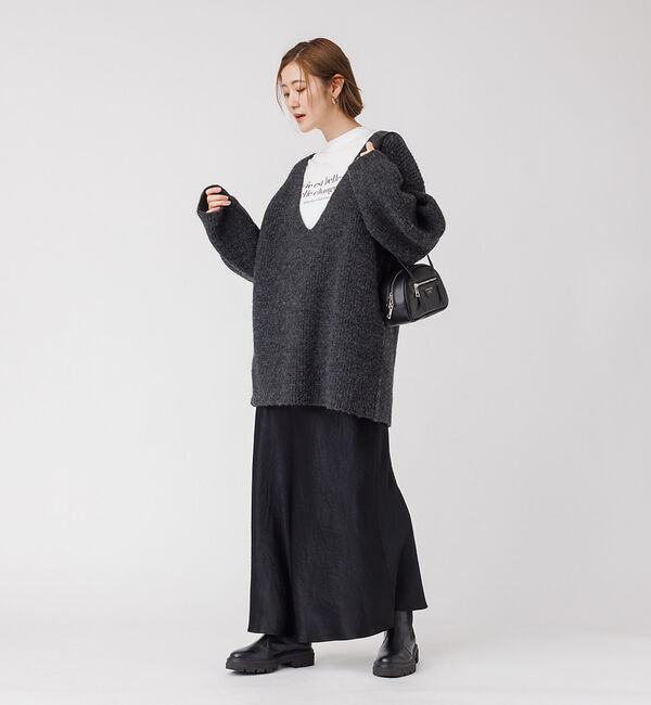 Rouge vif「畦ニット チュニック」|ニット・セーター|