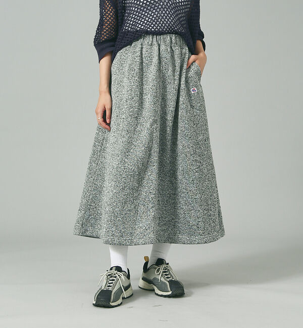 Rouge vif「【JEMORGAN/ジェーイーモーガン】ニット フリース フレアスカート/ JC」|スカート|グレー