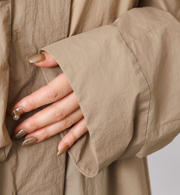 Rouge vif「撥水ナイロンライトコート」|ステンカラーコート|