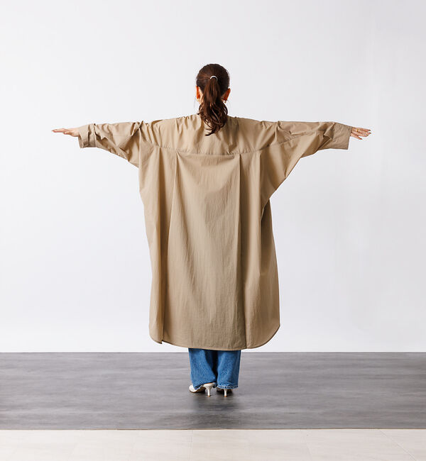 Rouge vif「撥水ナイロンライトコート」|ステンカラーコート|