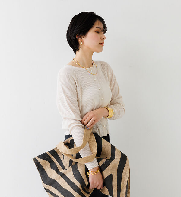 Rouge vif「【Maison Bengal/メゾンベンガル】ゼブラ柄ジュートバッグ」|トートバッグ|