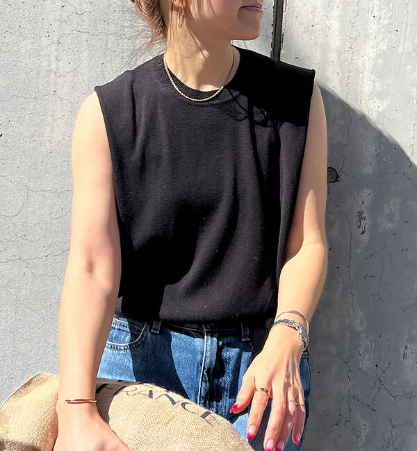 Rouge vif「ショルダータックハイゲージニットプルオーバー」|ニット・セーター|