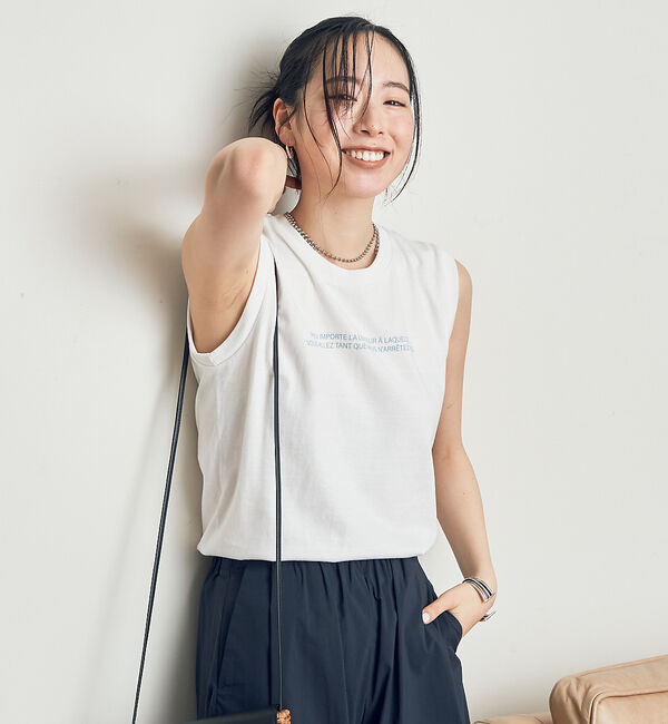 Rouge vif「バックバーティカルロゴタンクトップ」|Tシャツ・カットソー|