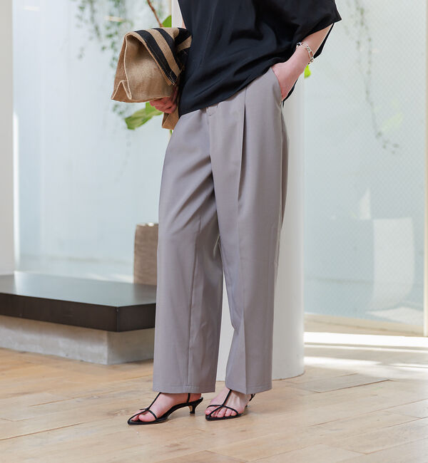 Rouge vif「ウエストゴム ワイドバレルパンツ」|その他|