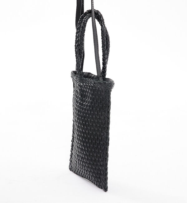 Rouge vif「【Swaraj/スワラージ】手編みメッシュレザー2WAY ミニバッグ / 本革」|ショルダー・メッセンジャー|