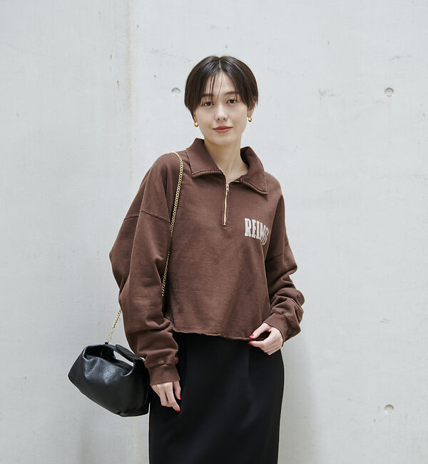 Rouge vif「【REMI RELIEF/レミレリーフ】別注ハーフzipスウェット」|スウェット・ジャージ|