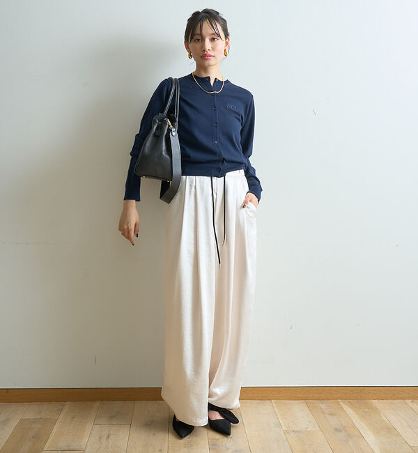 Rouge vif「ロゴ刺繍カーディガン」|カーディガン|