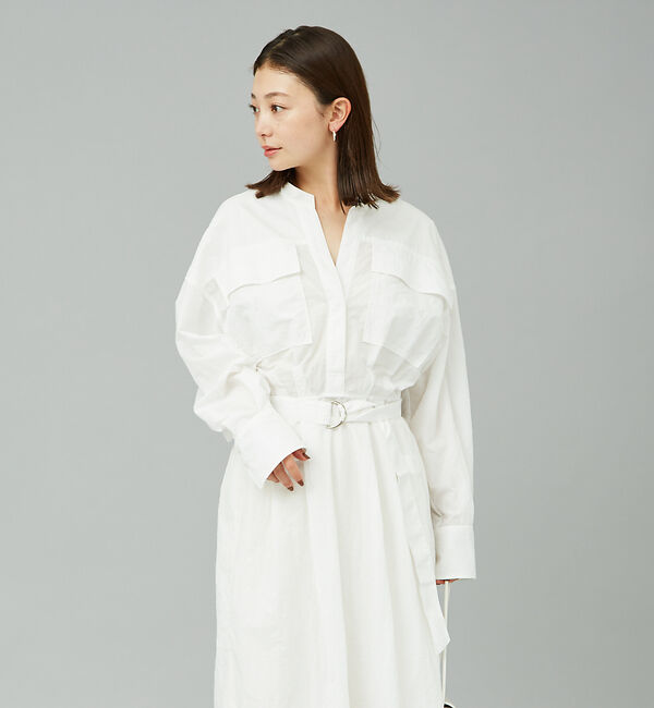 Rouge vif「ウエストマークシャツワンピース」|ワンピース|