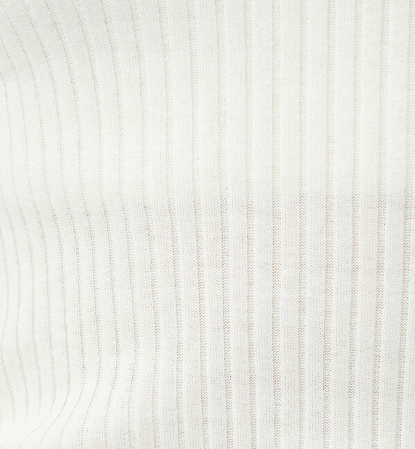 Rouge vif「シルク混ワイドリブポロニット」|ニット・セーター|