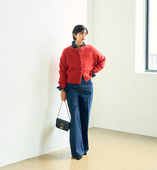 Rouge vif「フォックスウールふわふわカーディガン」|カーディガン|