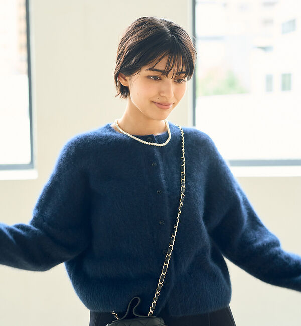 Rouge vif「フォックスウールふわふわカーディガン」|カーディガン|