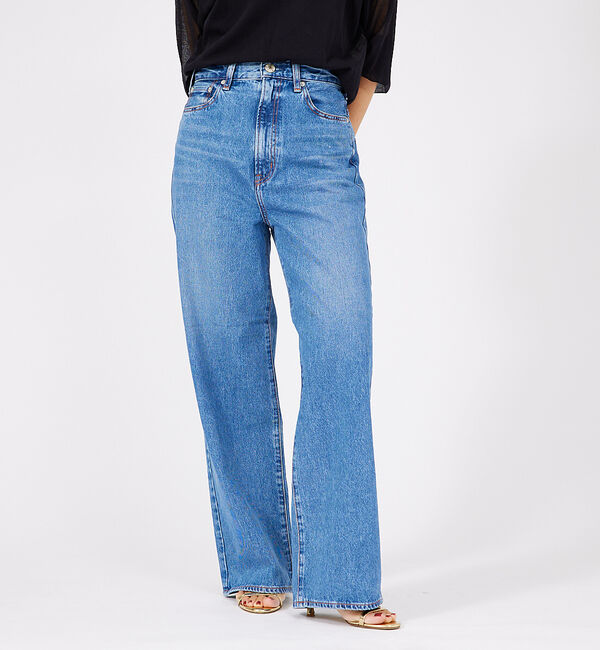 Rouge vif「【NEEDBY heritage/ニードバイ ヘリテージ】LUNA ワイドストレ」|デニム|