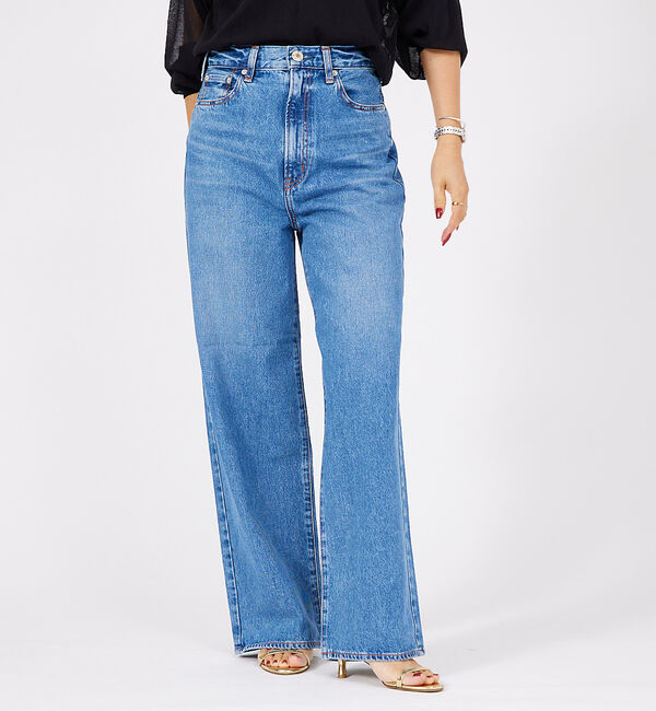 Rouge vif「【NEEDBY heritage/ニードバイ ヘリテージ】LUNA ワイドストレ」|デニム|