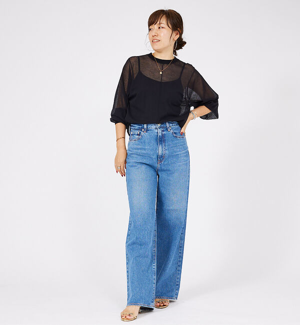 Rouge vif「【NEEDBY heritage/ニードバイ ヘリテージ】LUNA ワイドストレ」|デニム|