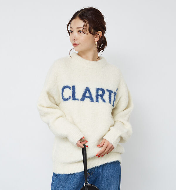 Rouge vif「【一部店舗限定】起毛シャギーロゴニット」|ニット・セーター|