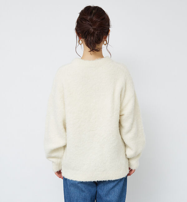 Rouge vif「【一部店舗限定】起毛シャギーロゴニット」|ニット・セーター|