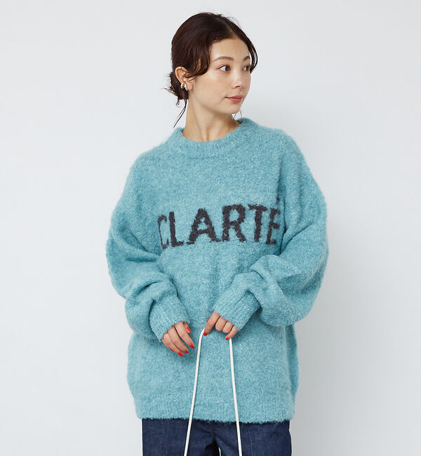 Rouge vif「【一部店舗限定】起毛シャギーロゴニット」|ニット・セーター|