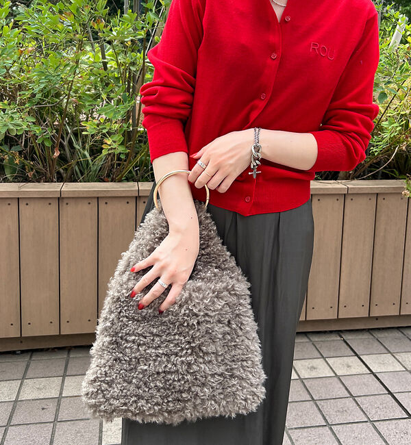 Rouge vif「【HELEN MOORE/ヘレンムーア】リングハンドエコファーバッグ」|ハンドバッグ|