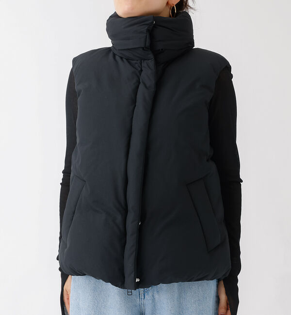 Rouge vif「2WAYフードダウンベスト」|ダウン|