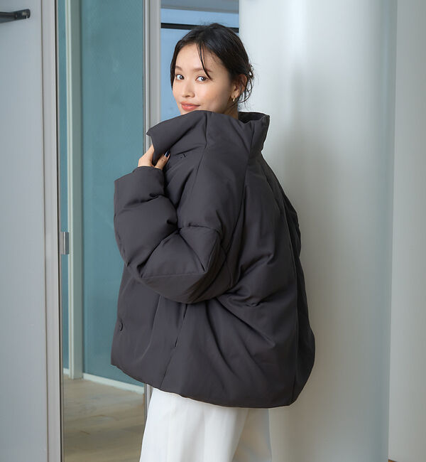 Rouge vif「スタンドカラーダウンコート」|ダウン|