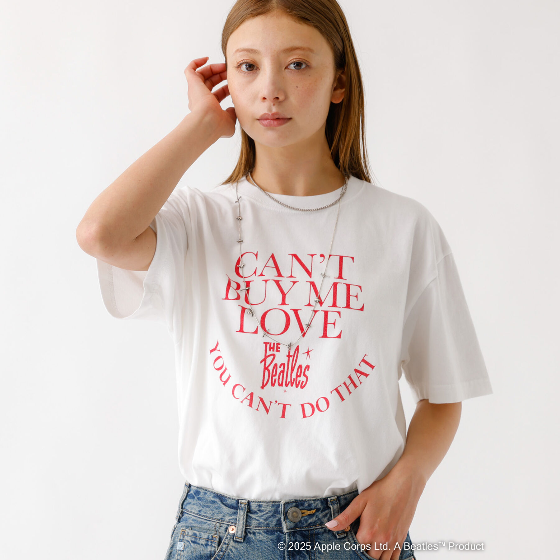 Rouge vif「【GOOD ROCK SPEED/グッドロックスピード】ロゴT / ラメプリント」|Tシャツ・カットソー|ホワイト