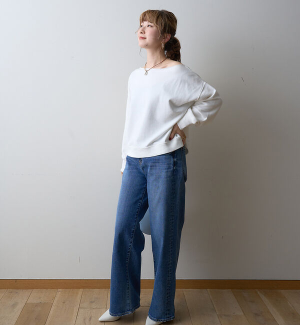 Rouge vif「【一部店舗限定】オフショルルーズスウェット」|スウェット・ジャージ|