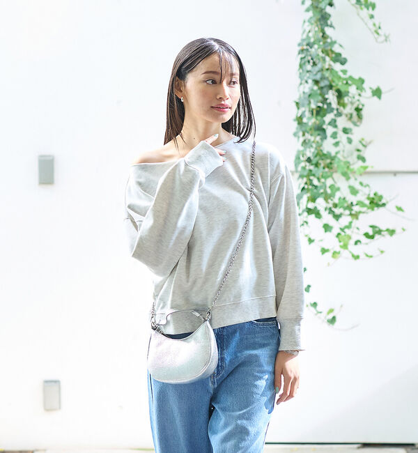 Rouge vif「【一部店舗限定】オフショルルーズスウェット」|スウェット・ジャージ|