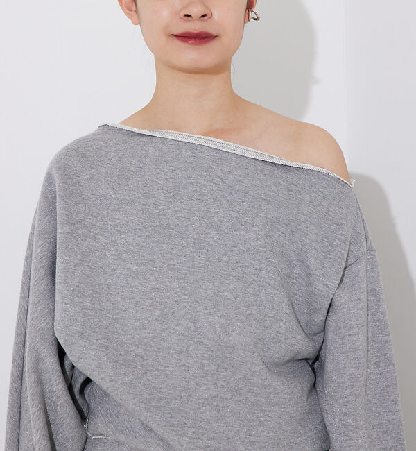 Rouge vif「オフショルスウェットプルオーバー」|スウェット・ジャージ|