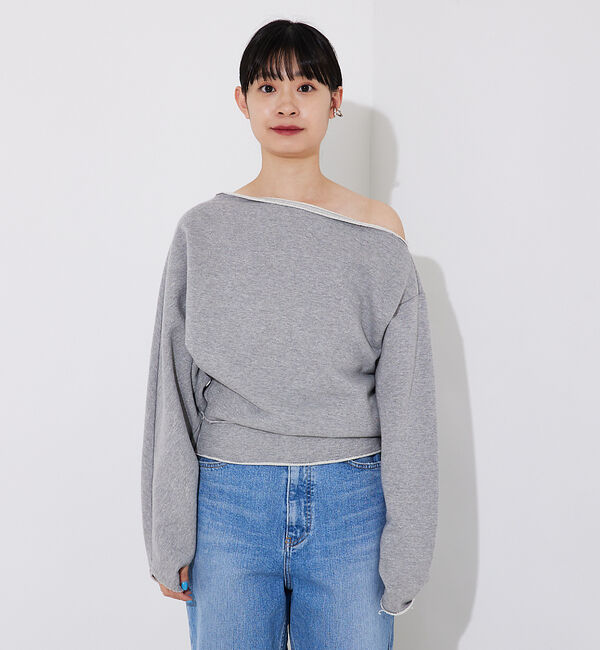 Rouge vif「オフショルスウェットプルオーバー」|スウェット・ジャージ|