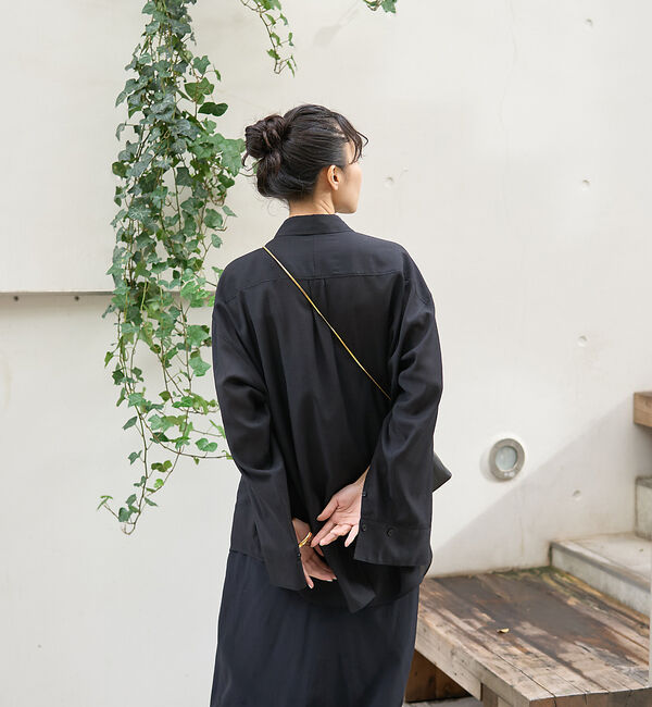 Rouge vif「【セットアップ対応】シアースリットスリーブボイルシャツ」|シャツ・ブラウス|