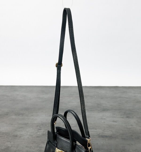 Rouge vif「【AULENTTI/オウレンティ】2WAY レザーミニバッグ / ベルト付きレザ」|ショルダー・メッセンジャー|