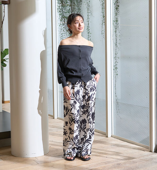 Rouge vif「オフショルダー2WAYカーディガン」|カーディガン|