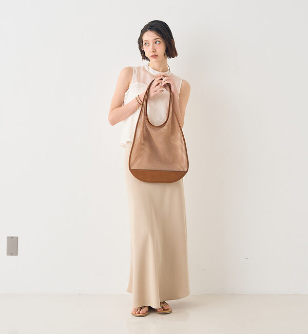 Rouge vif「【一部店舗限定】シアーミックスペプラムブラウス」|シャツ・ブラウス|