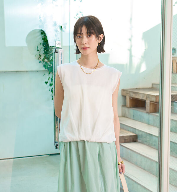 Rouge vif「レイヤードニットプルオーバーTシャツ」|ニット・セーター|