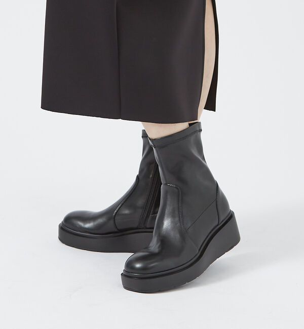 Rouge vif「追加【Mollini/モリーニ】厚底 ストレッチブーツ / プラットフォーム /」|ショートブーツ|