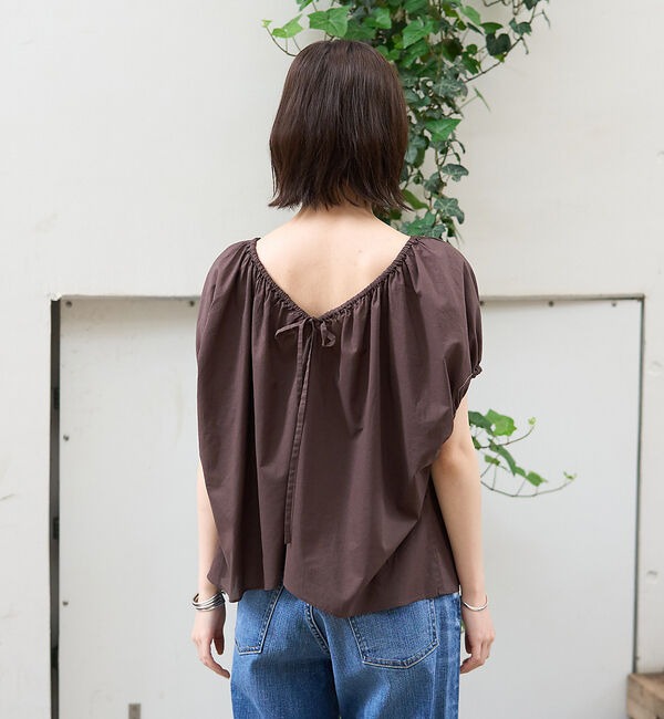 Rouge vif「コットンギャザーパフブラウス」|シャツ・ブラウス|